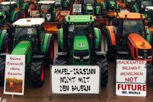 bauern, trekkerblockade