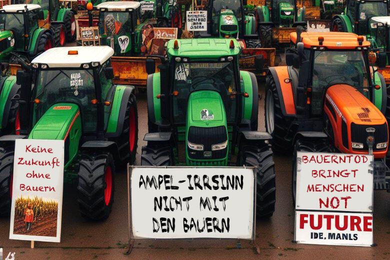 bauern, trekkerblockade