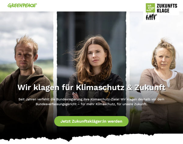 Greenpeace Zukunftsklage